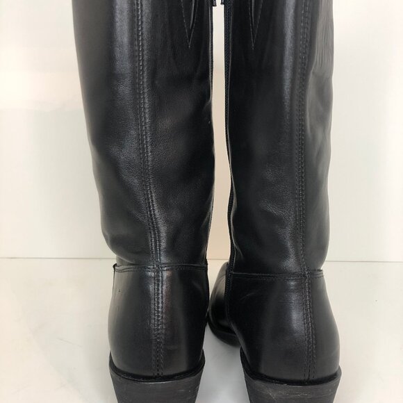 Harley-Davidson Women's Black Leather Cowgirl Boots Sz. 9 GORGEOUS! - Picture 6 of 12